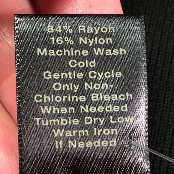 NWT Ann Taylor Black Short Sleeve Sweater w/Ribbed Boat Neck & Waist Detail Sz M - Picture 8 of 9